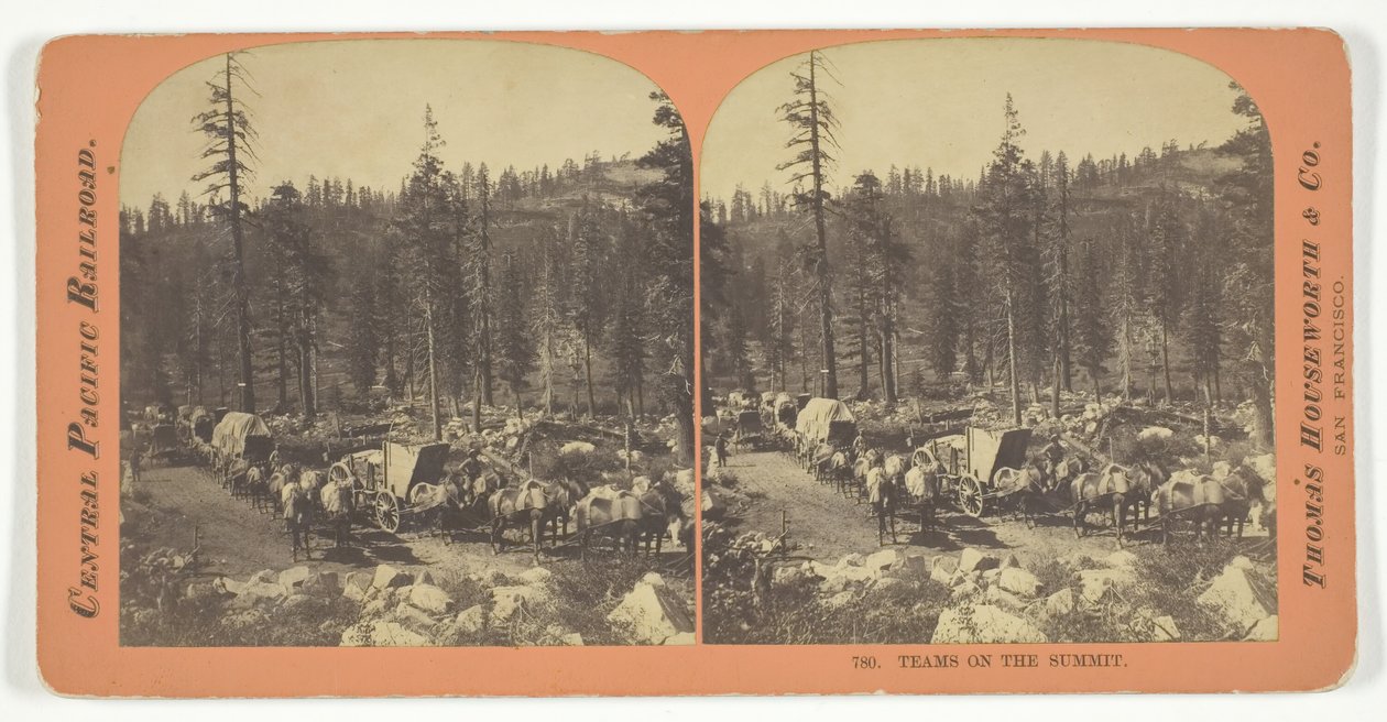 Squadre sulla vetta, 1867 da Lawrence and Houseworth