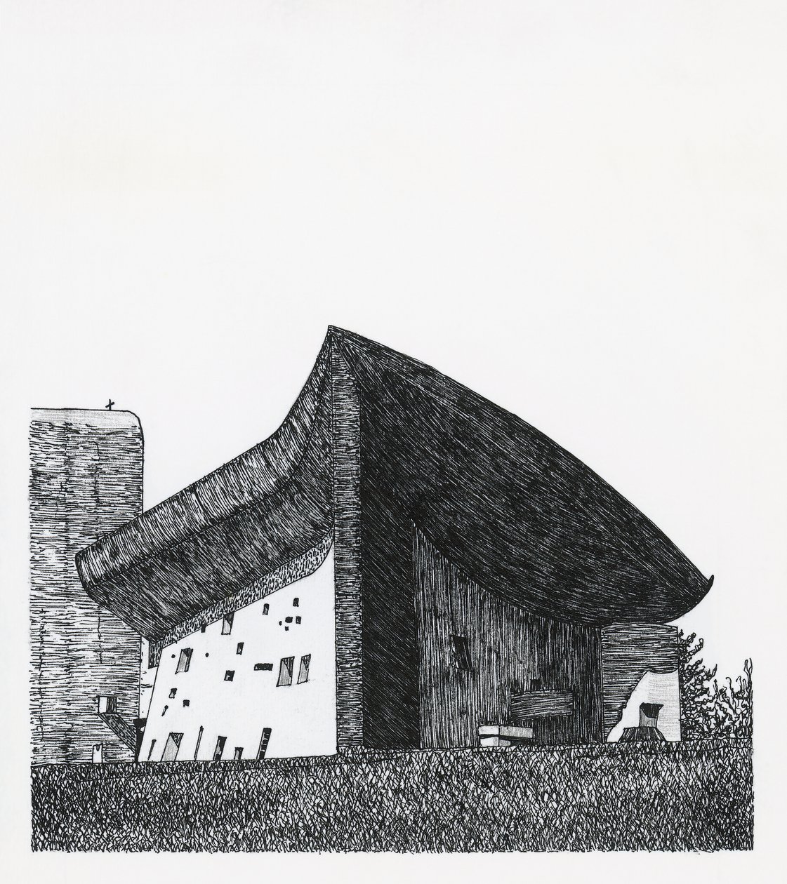 Cappella di Notre Dame du Haut a Ronchamp da Le Corbusier (1887 1965)