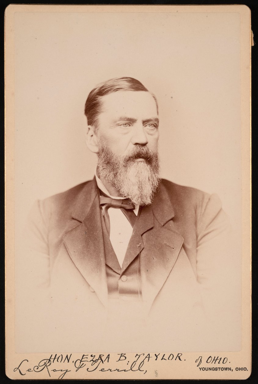 Ritratto di Ezra Booth Taylor 1823-1912, prima del 1896 da Le Roy and Terrill