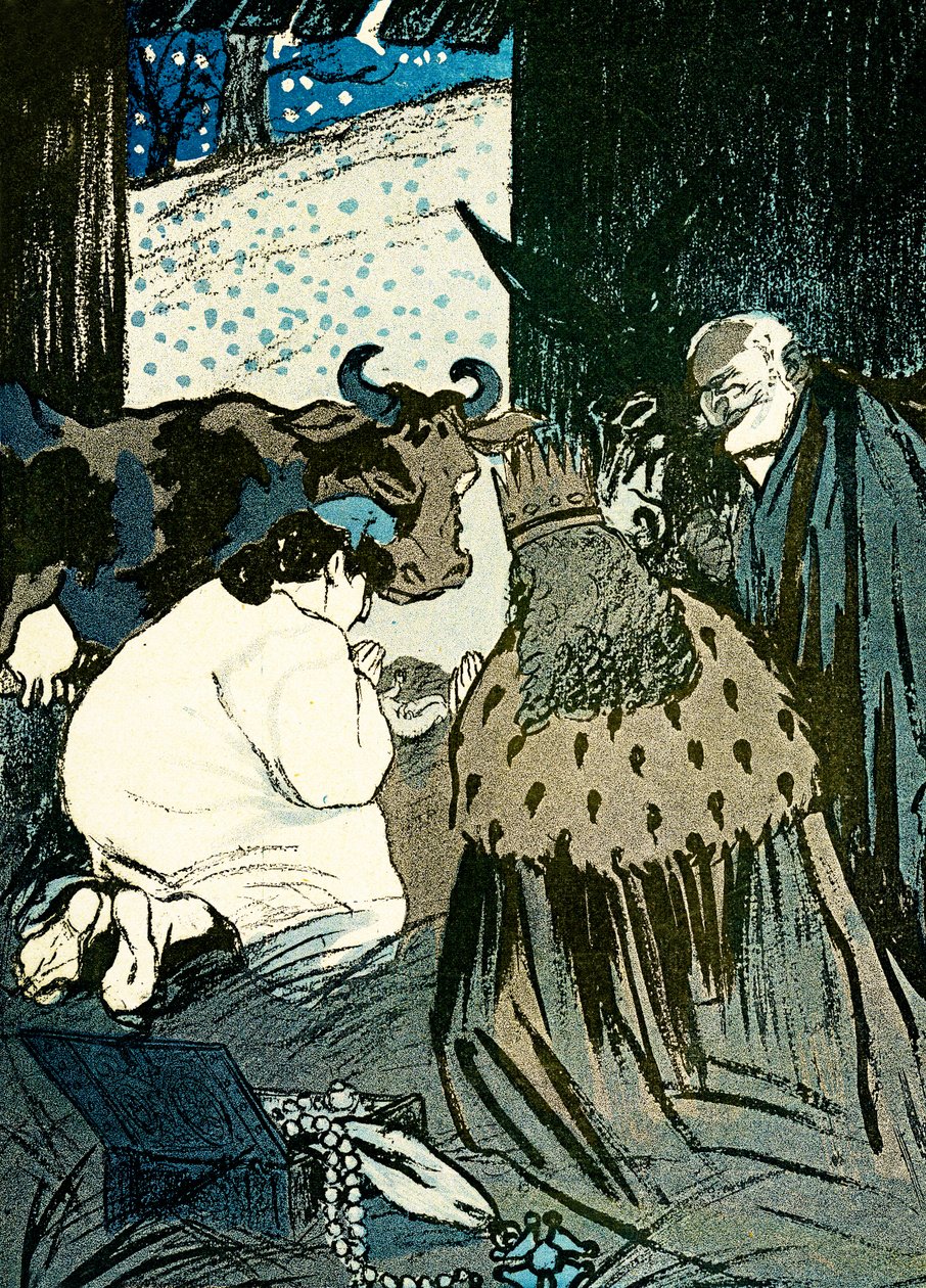 Emile Loubet e Marianne accolgono i Re Magi nella mangiatoia da Leal de Camara