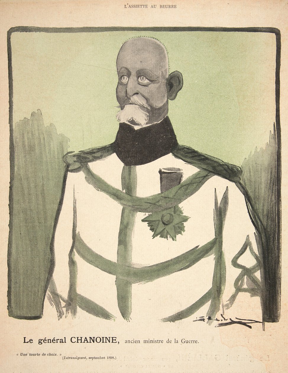 Generale Chanoine, ex Ministro della Guerra, illustrazione da 