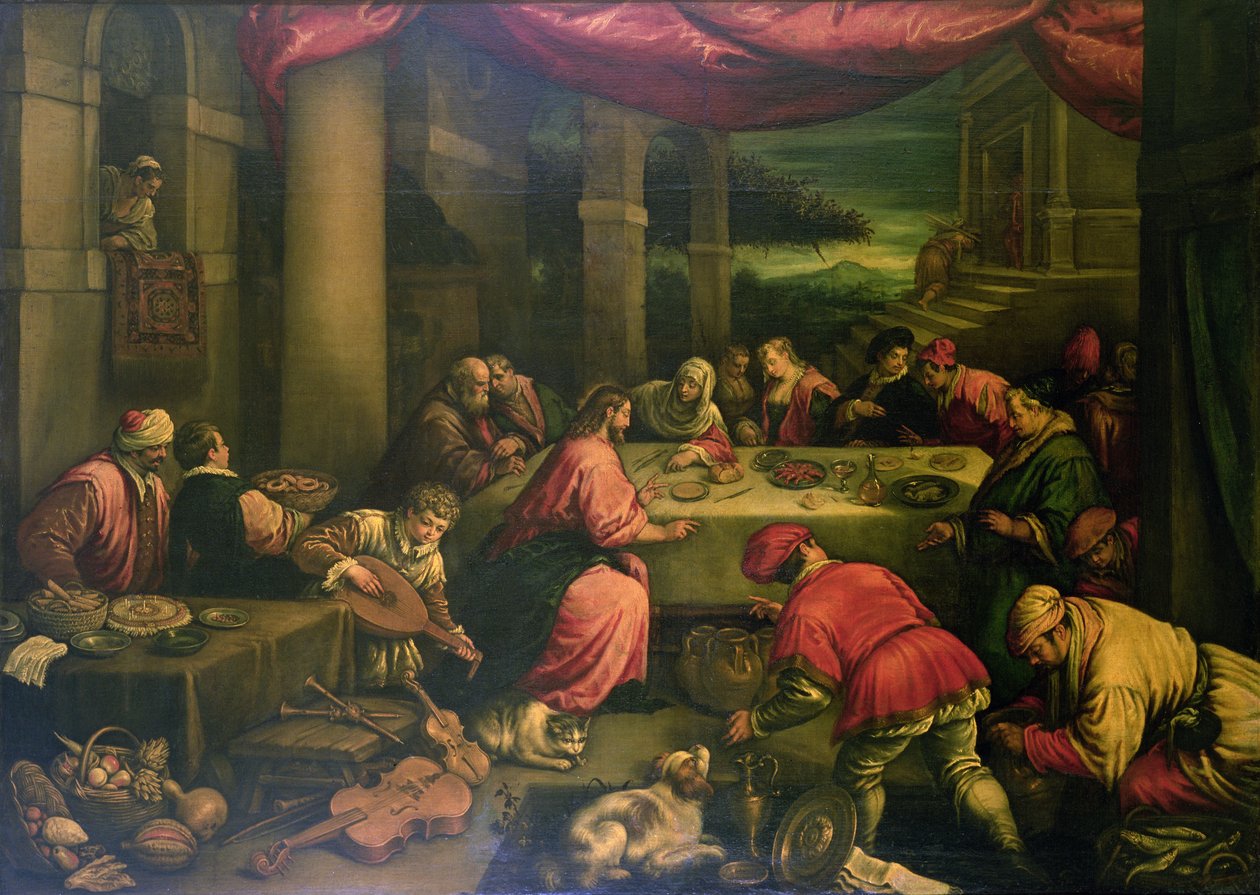 Le nozze di Cana da Leandro da Ponte Bassano