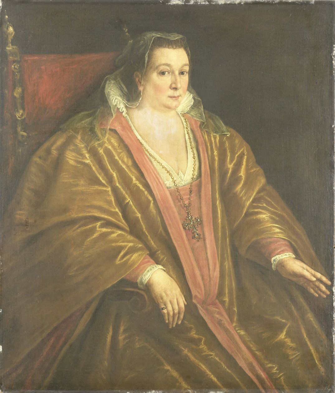 Ritratto di una donna, probabilmente Morosina Morosini, moglie di Marino Grimani, il Doge di Venezia da Leandro Bassano (workshop of)
