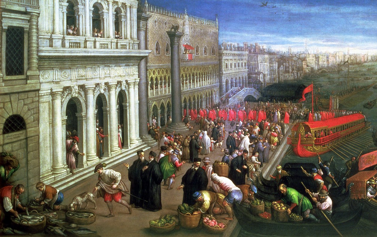 Riva degli Schiavoni, Venezia (dettaglio) da Leandro da Ponte Bassano