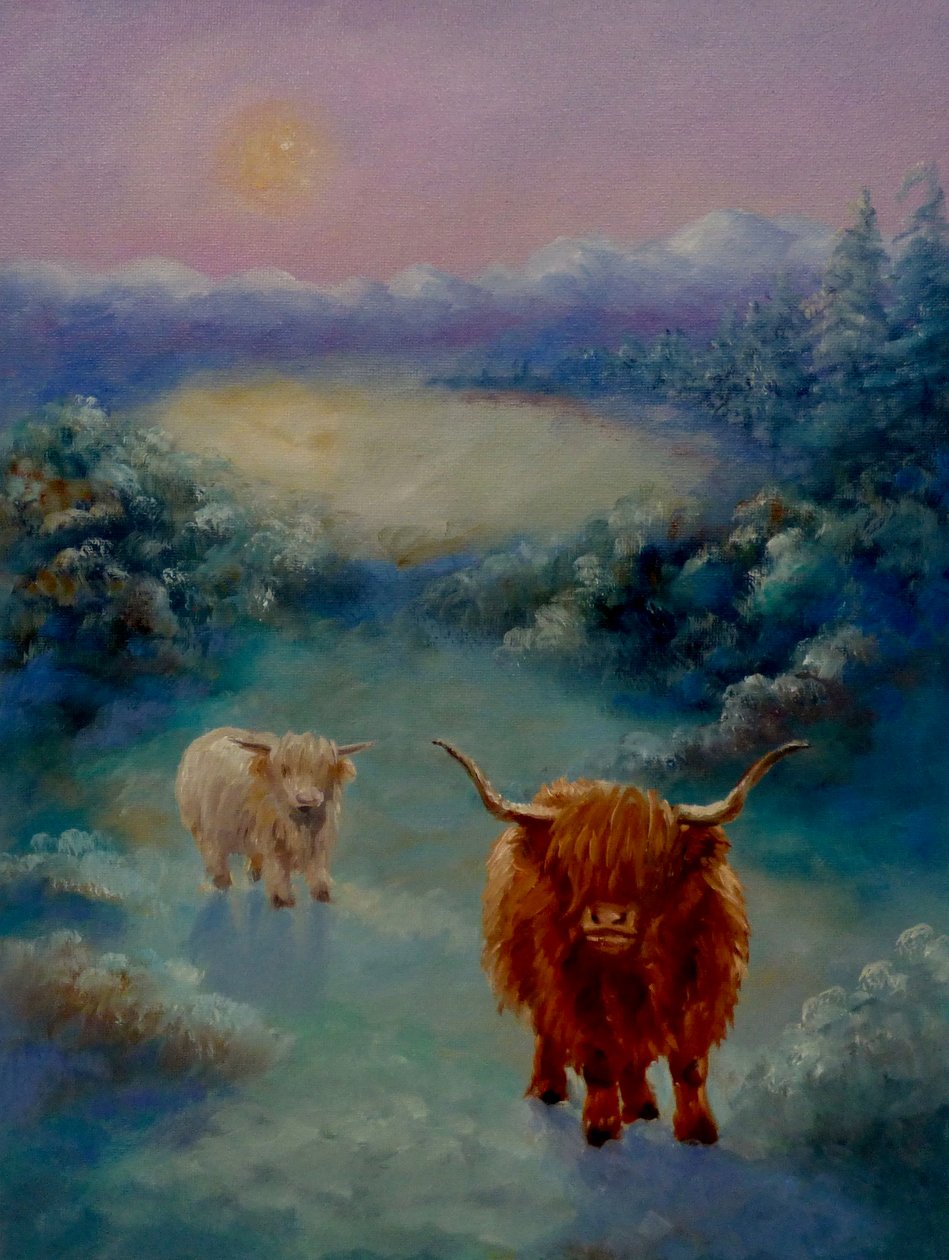 Highlanders, 2024 (olio su tela) da Lee Campbell