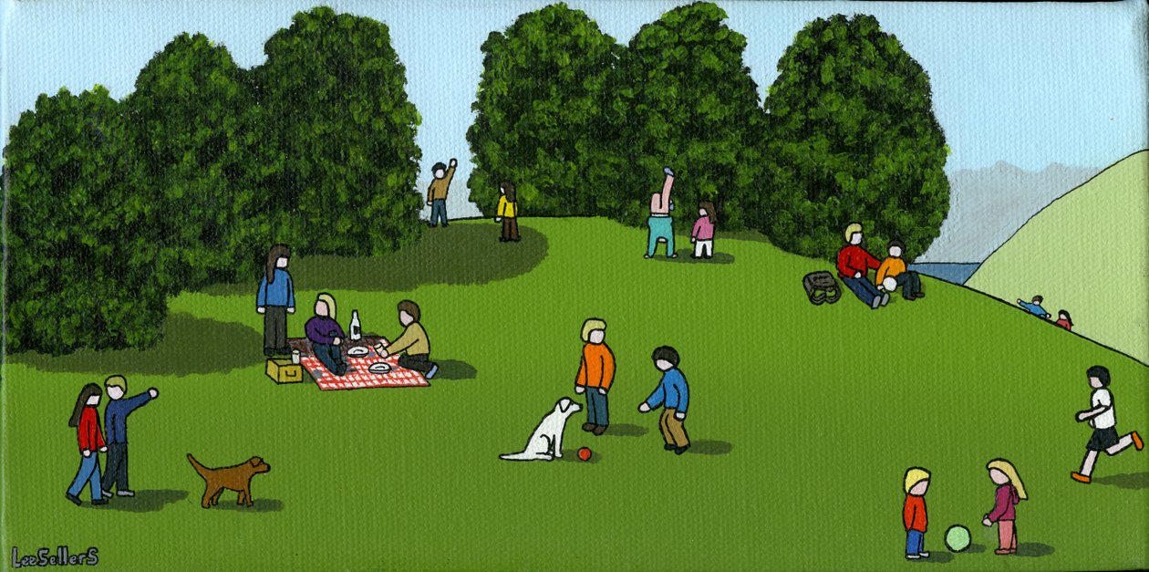 Picnic sulla collina, 2015 da Lee Sellers