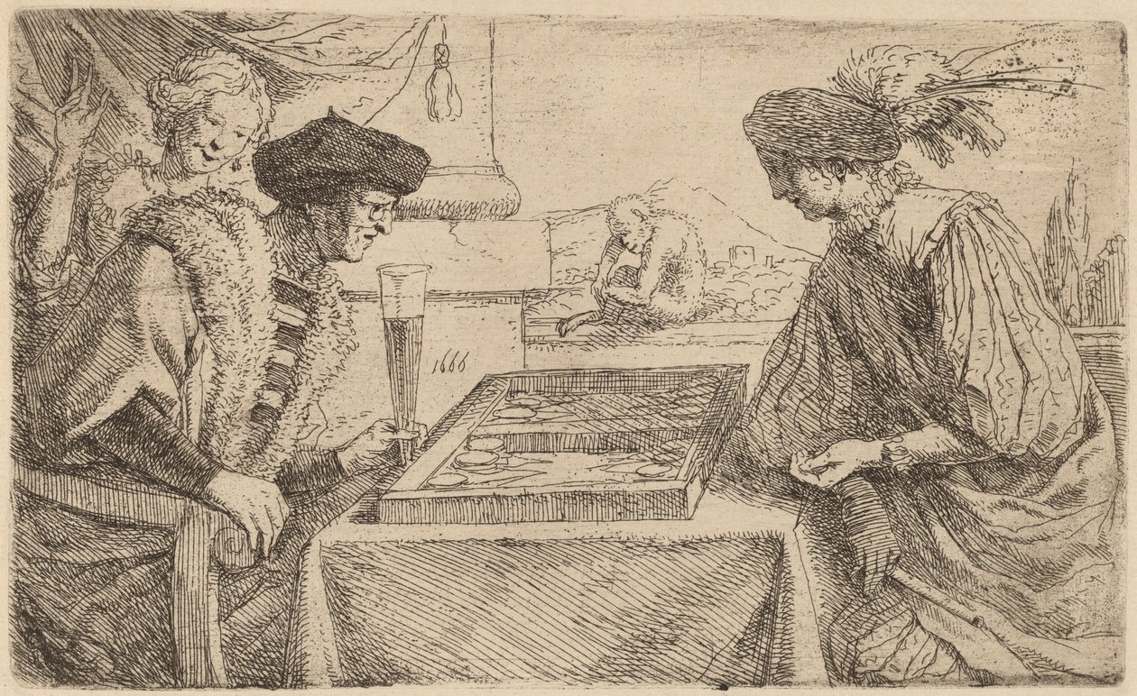 I giocatori di scacchi da Leendert van der Cooghen