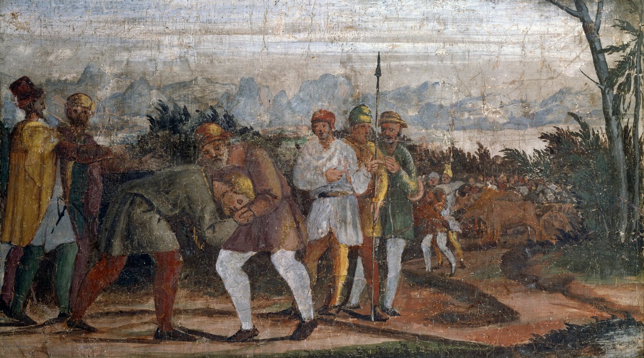 Scena dalla Vita del Figliol Prodigo, di Circolo di Lelio Orsi, Rocca di Novellara, Emilia-Romagna, Italia da Lelio Orsi da Novellara