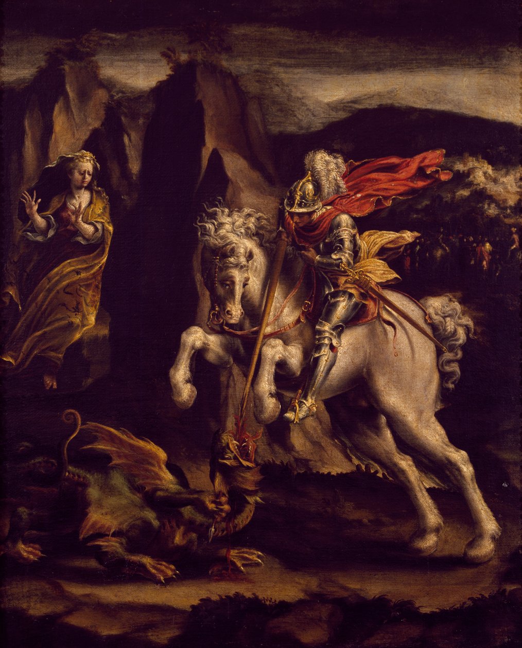 San Giorgio e il drago da Lelio Orsi da Novellara