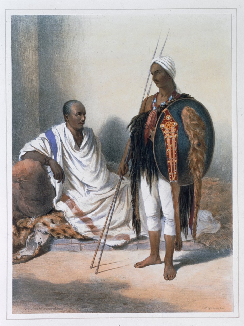 Sacerdote e guerriero abissino, 1848 da Lemoine