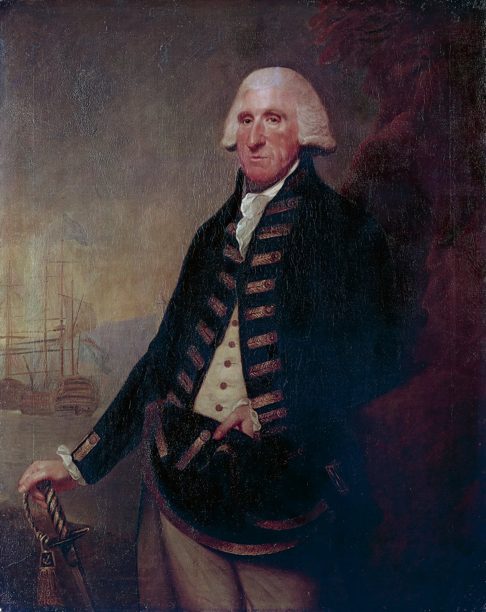 Ritratto di Sir Samuel Hood, I Visconte Hood da Lemuel Francis Abbott