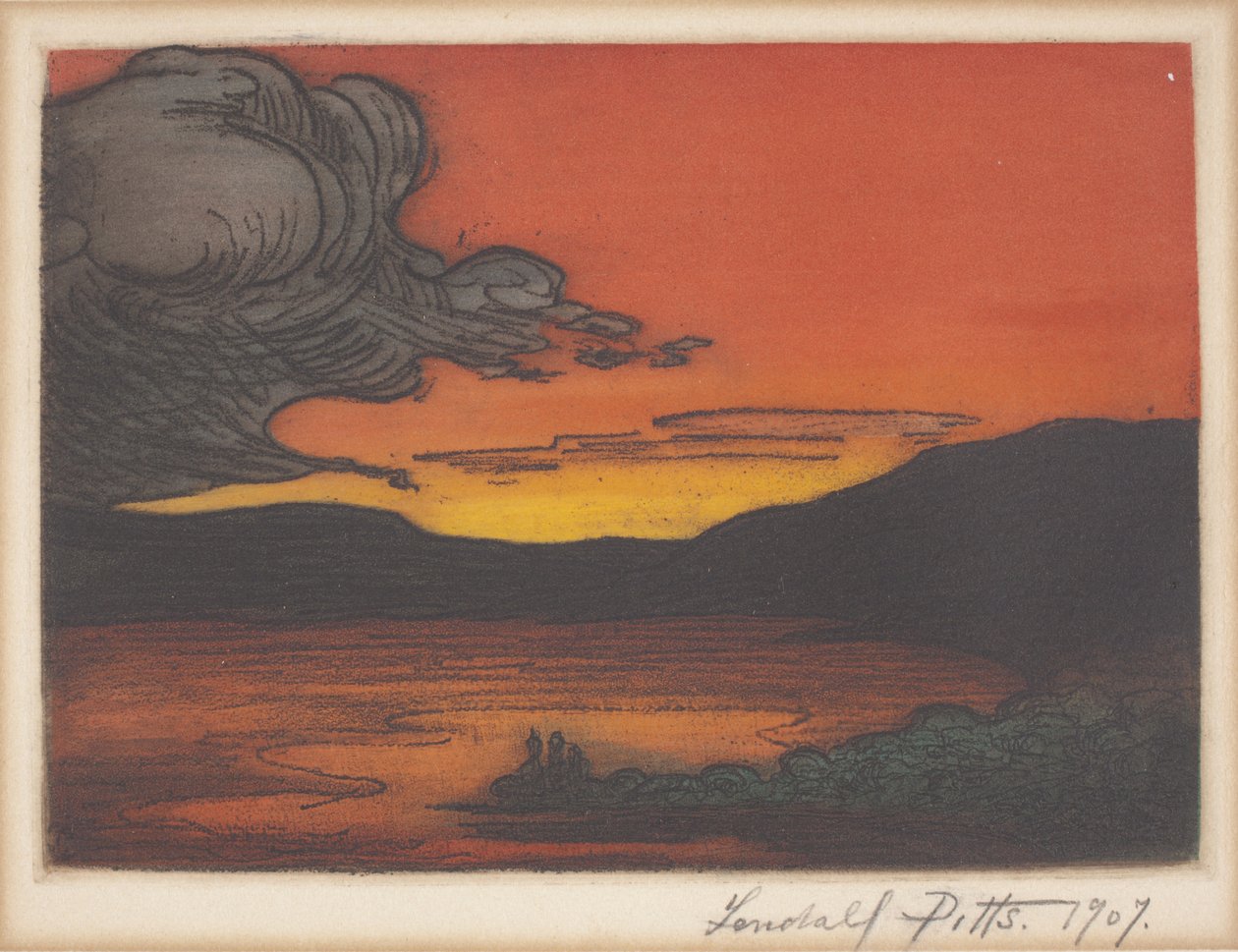 Tramonto sul lago da Lendall Pitts