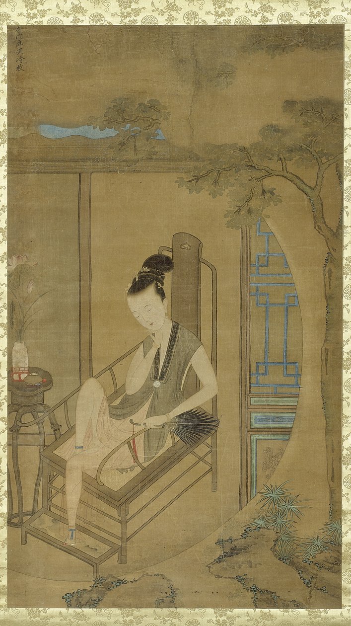 Donna che fantastica, dinastia Qing, periodo Kangxi, c.1700-22 da Leng Mei