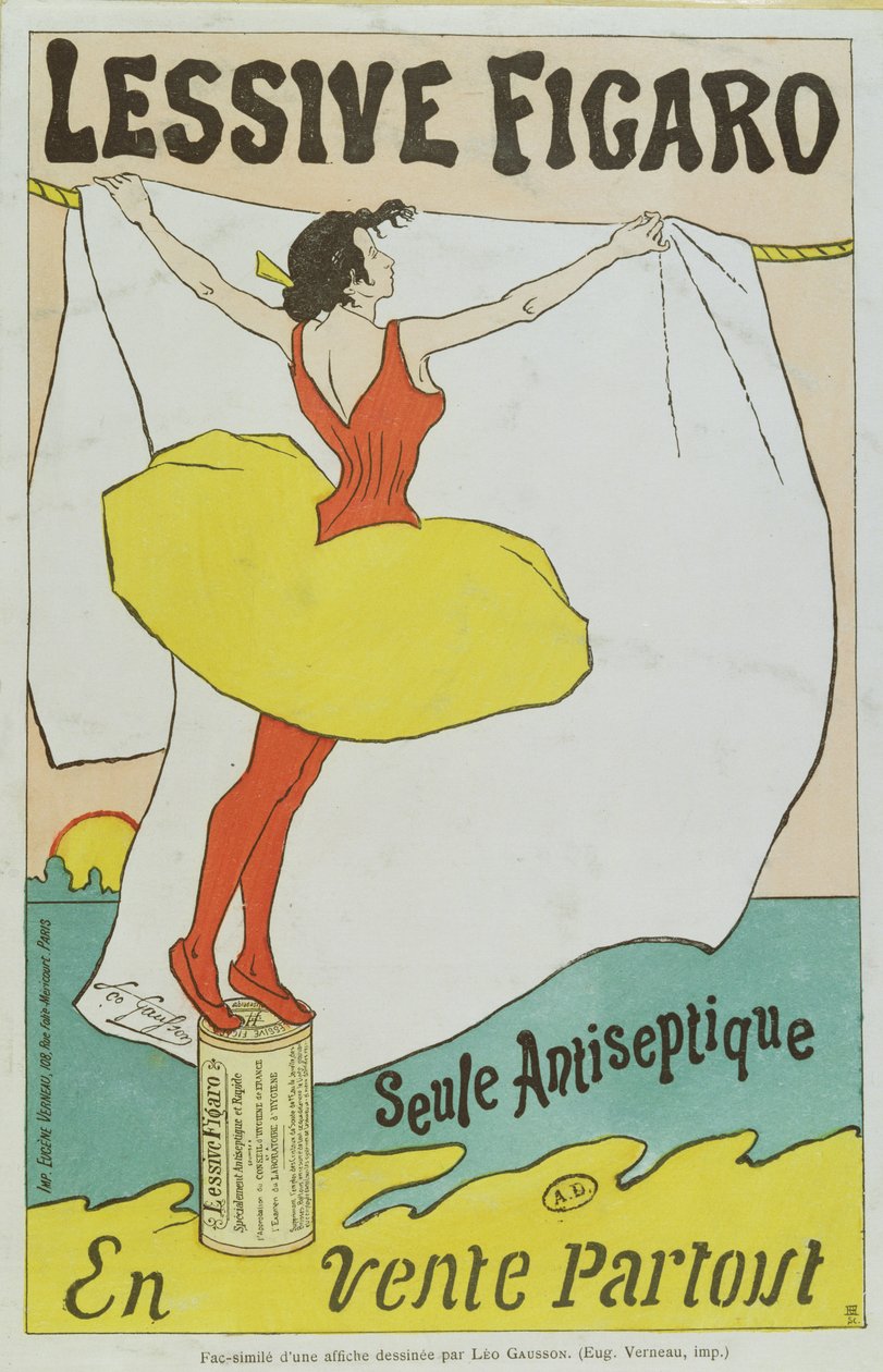 Riproduzione di un poster pubblicitario 