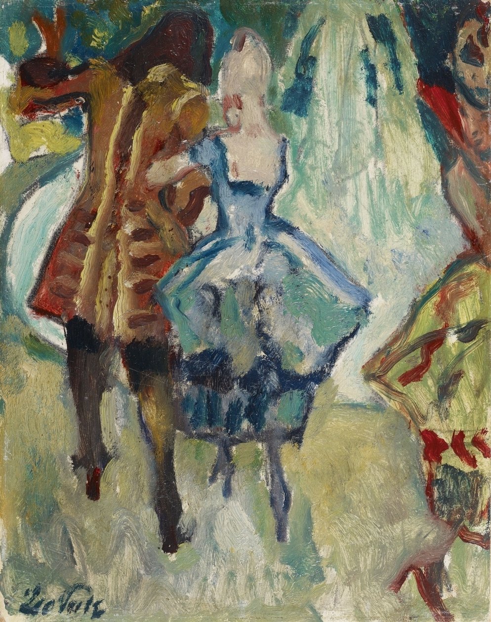 Festa in giardino, studio da Leo Putz