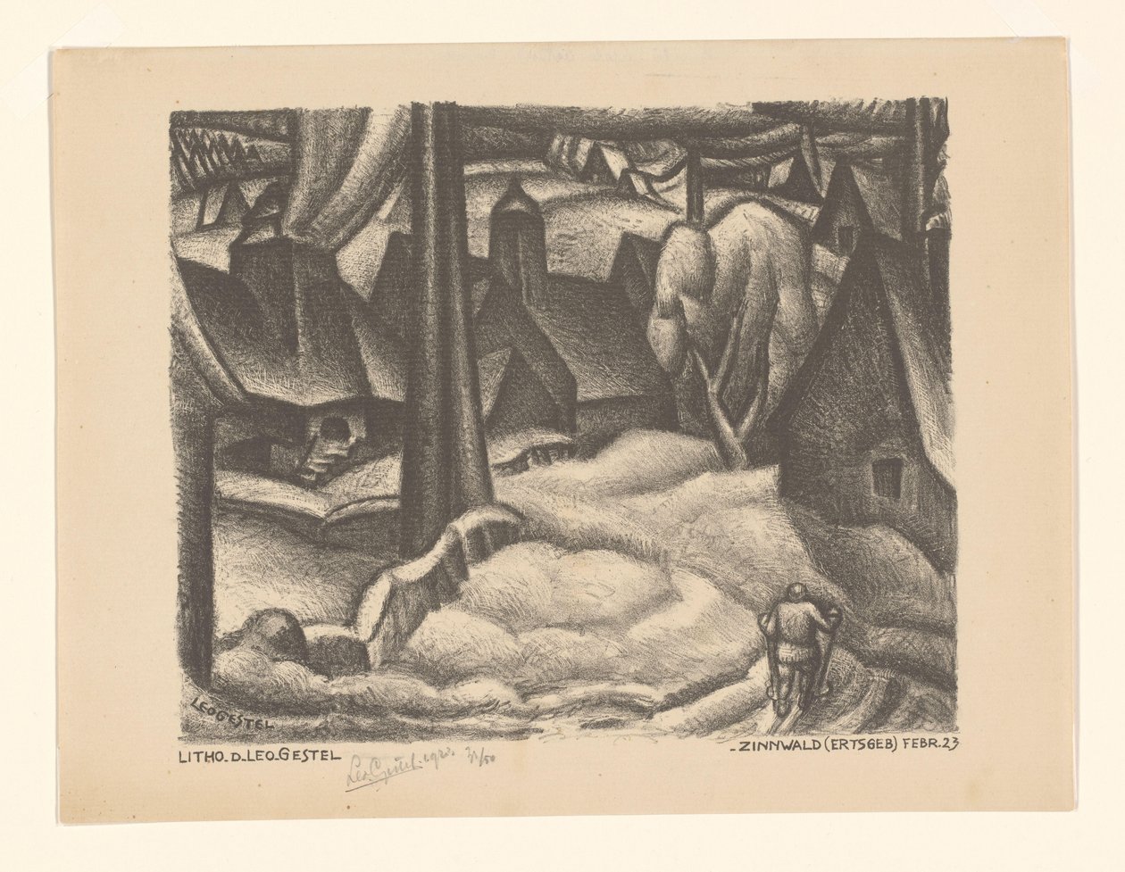 Zinnwald (Monti Metalliferi) da Leo Gestel (signed by artist)