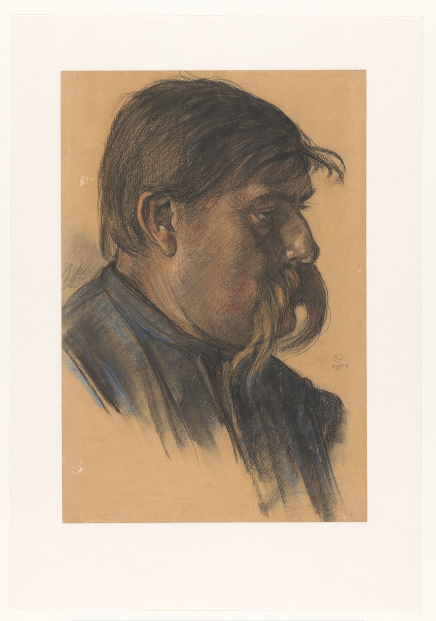 Testa di un lavoratore portuale da Leo Gestel