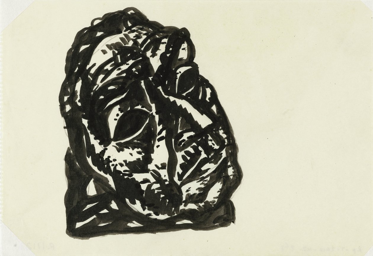 Testa di un uomo che guarda in alto a destra da Leo Gestel