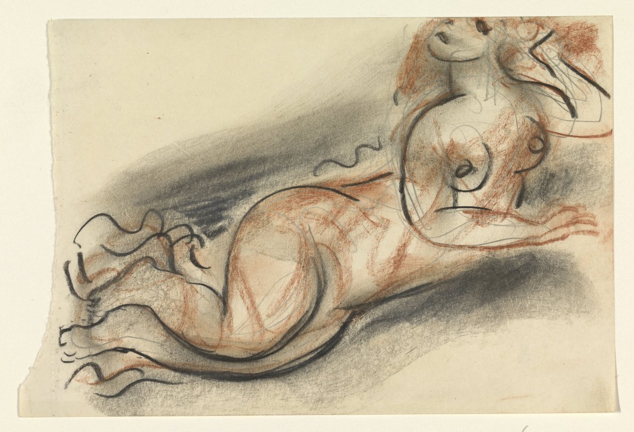 Donna nuda sdraiata da Leo Gestel