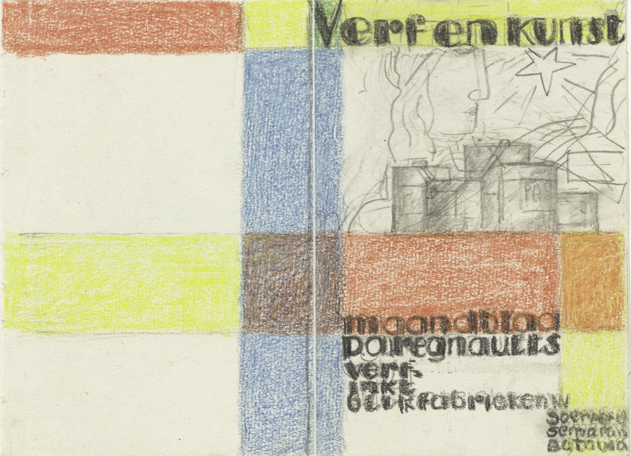 Maandblad Verf en Kunst van P.A. Regnault (Entwurf in Farbe) da Leo Gestel