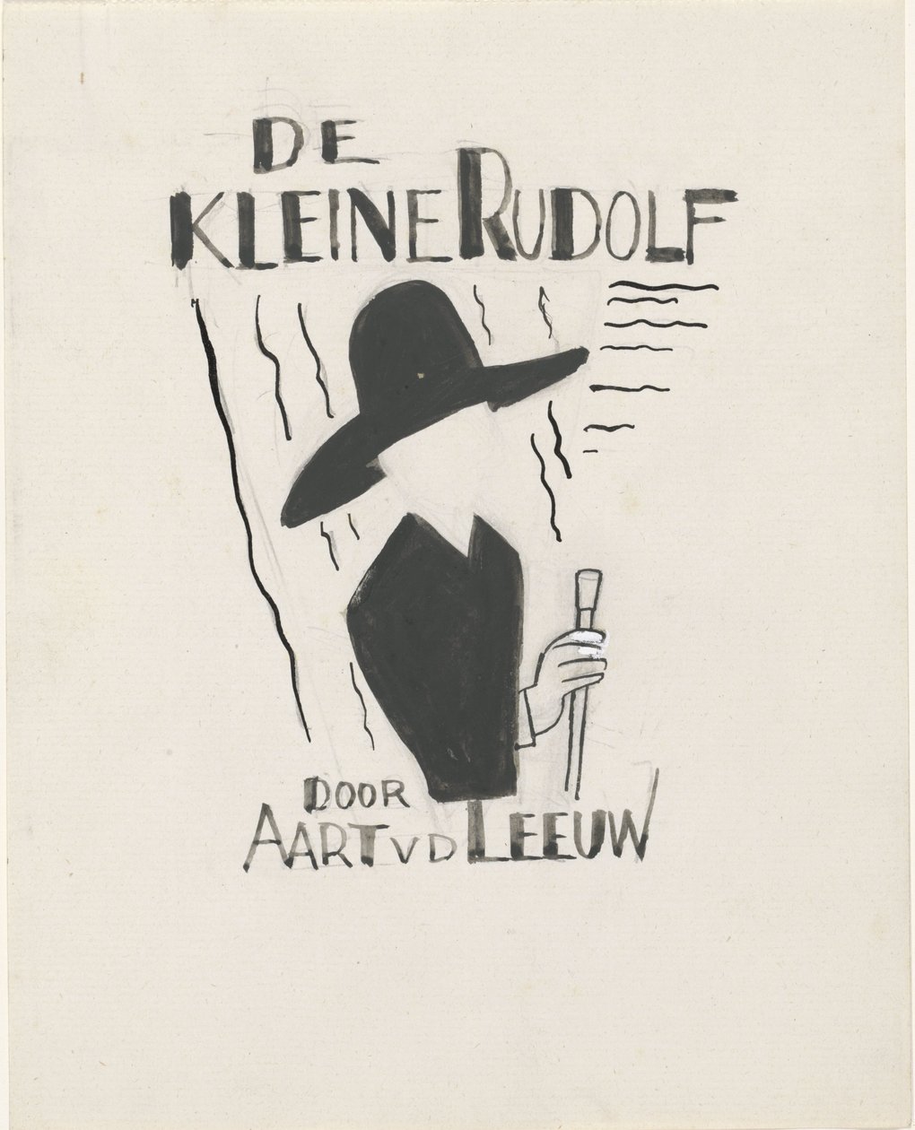 Progetto per una copertina di libro per: Aart van der Leeuw, Il piccolo Rudolf, 1930 da Leo Gestel