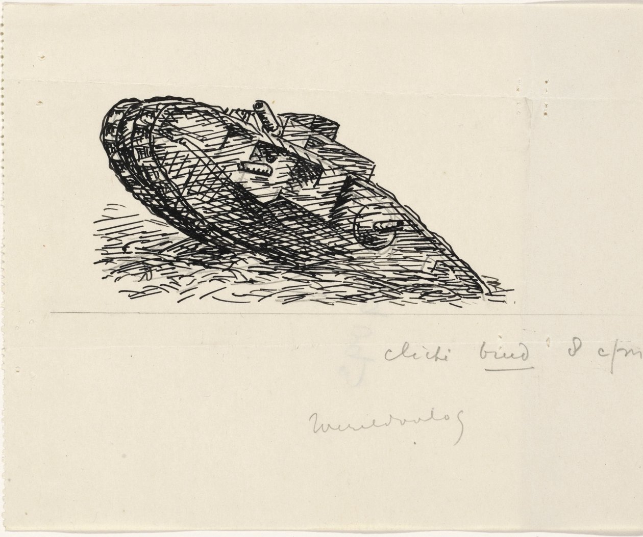 Carro armato sale una collina da Leo Gestel