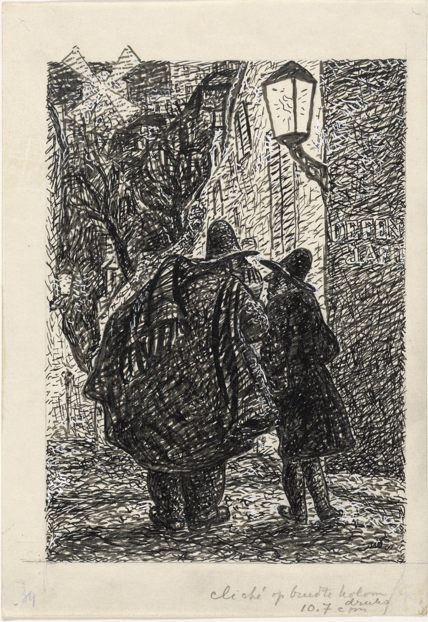 Due uomini per strada al buio da Leo Gestel