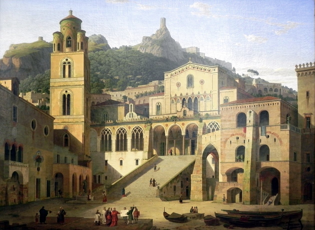 Piazza Duomo di Klenze Amalfi da Leo von Klenze