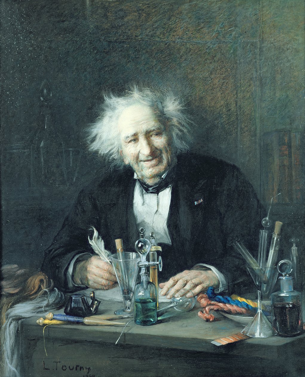 Ritratto di Michel-Eugene Chevreul (1786-1889) 1888 da Leon Auguste Tourny