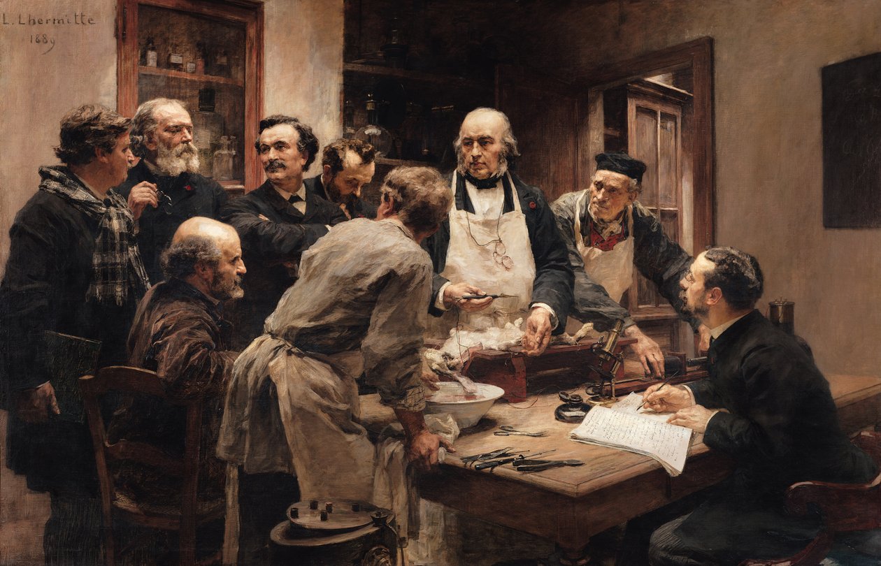 La Lezione di Claude Bernard da Leon Augustin Lhermitte