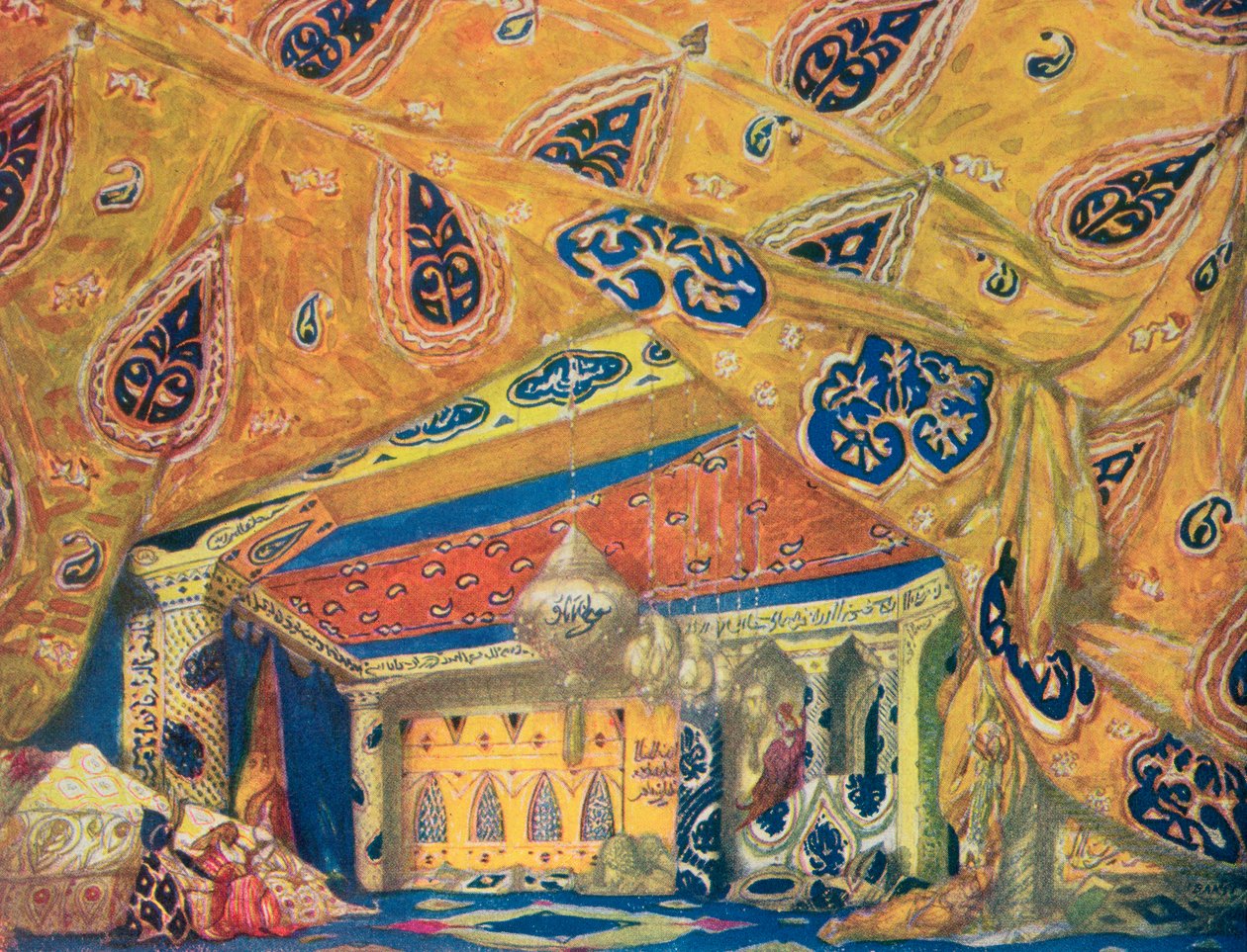 Un salone di Scheherazade da Leon Bakst