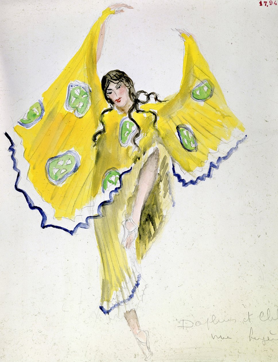 Costume per il balletto di Mikhail Fokin "Dafni e Cloe", 1912 da Leon Bakst