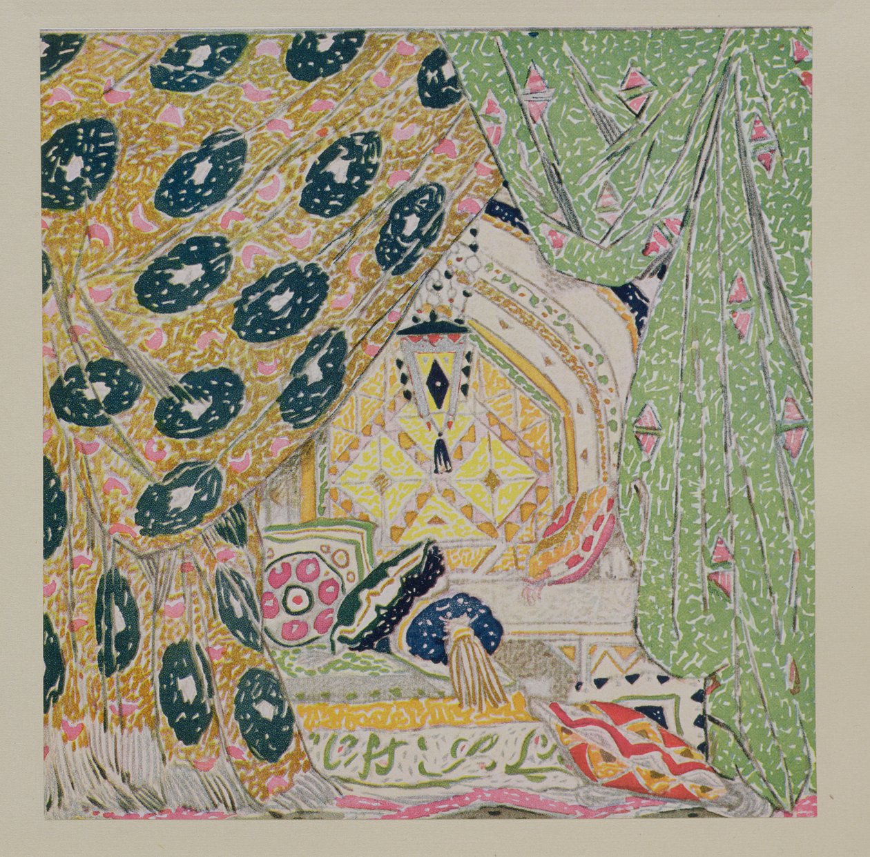 Design di scenari orientali da Leon Bakst