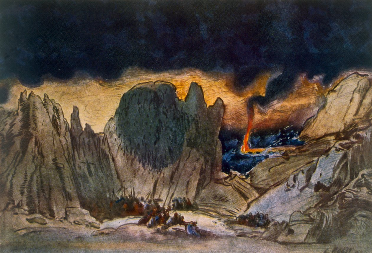 Progetto scenografico da Fedra, 1917 da Leon Bakst
