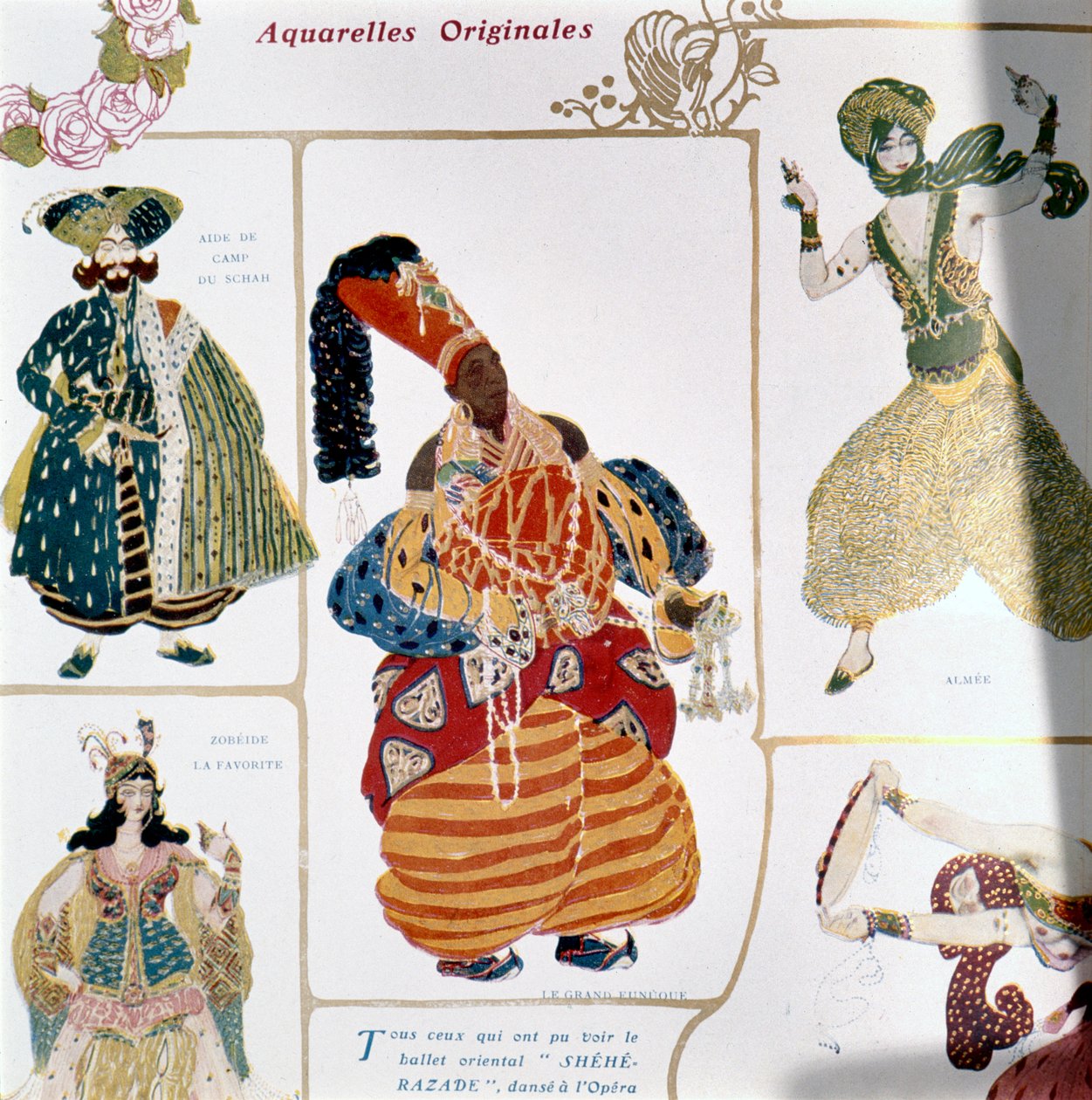 Il Grande Eunuco, costume per la produzione di Diaghilev del balletto 
