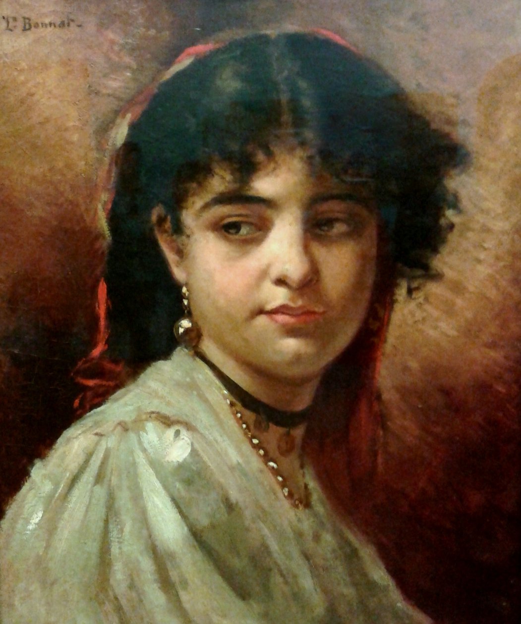 Testa di una donna da Leon Joseph Florentin Bonnat