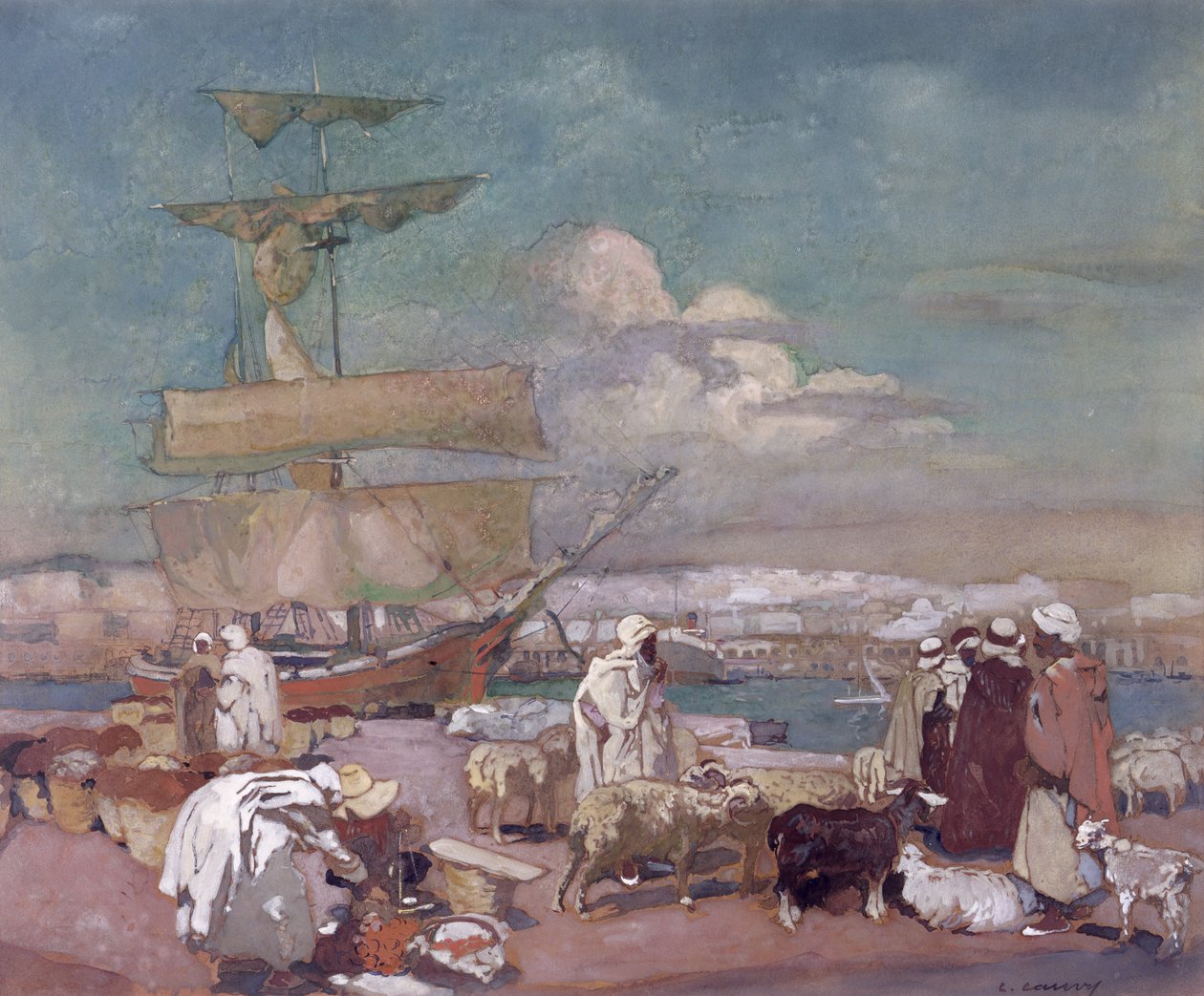 Il porto di Algeri da Leon Cauvy