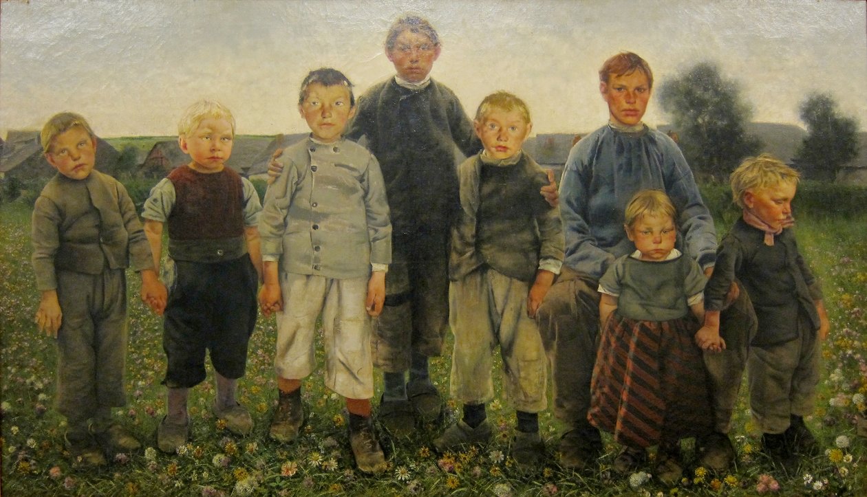 I ragazzi della serie Les ages du paysan da Léon Frédéric