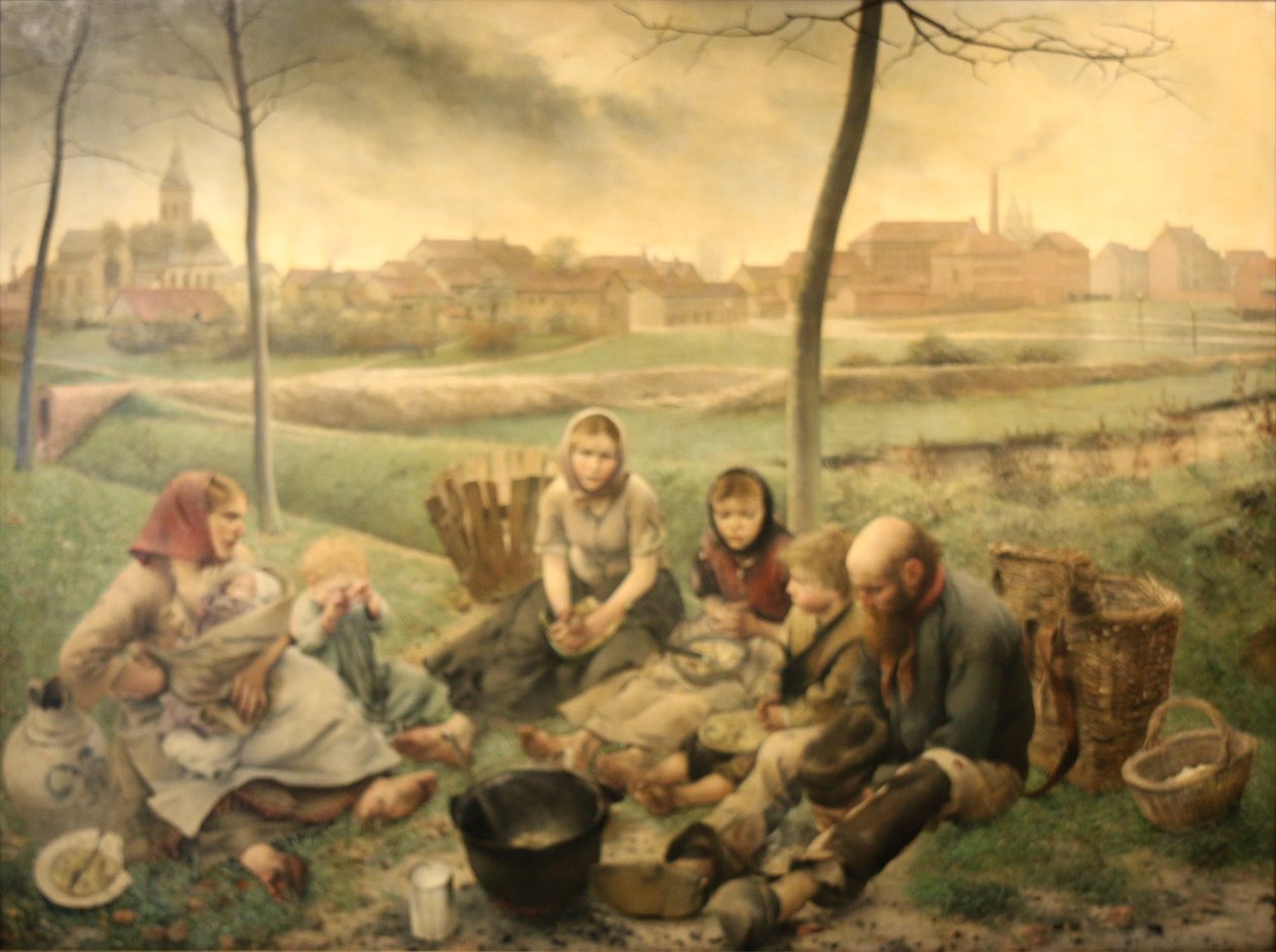 I venditori di gesso a mezzogiorno da Léon Frédéric