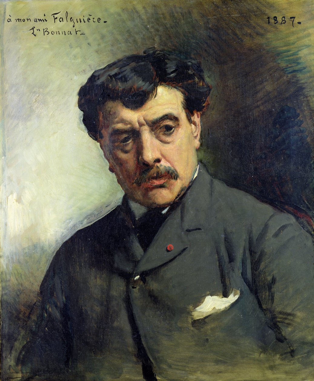 Ritratto di Alexandre Falguiere (1831-1900) 1887 da Leon Joseph Florentin Bonnat