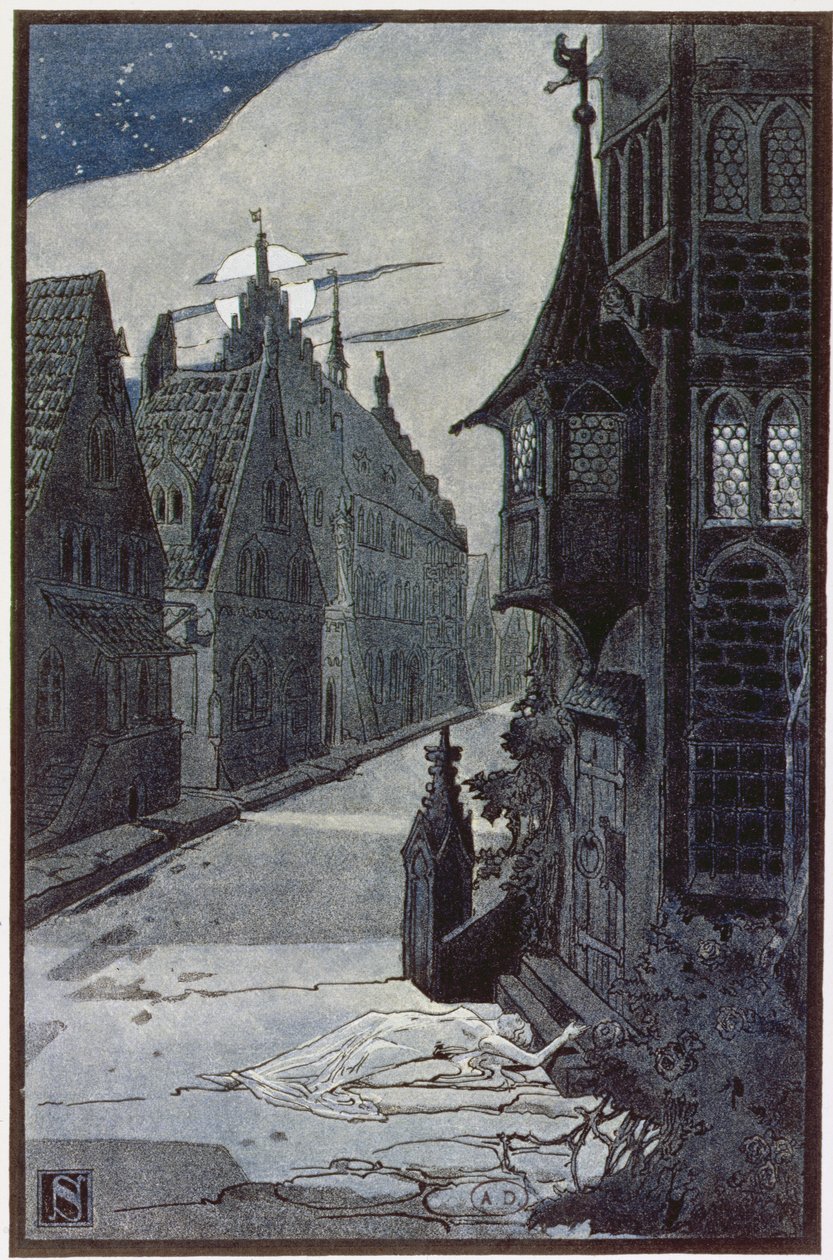La peste di Guebwiller nel 1348, da Le leggende dell