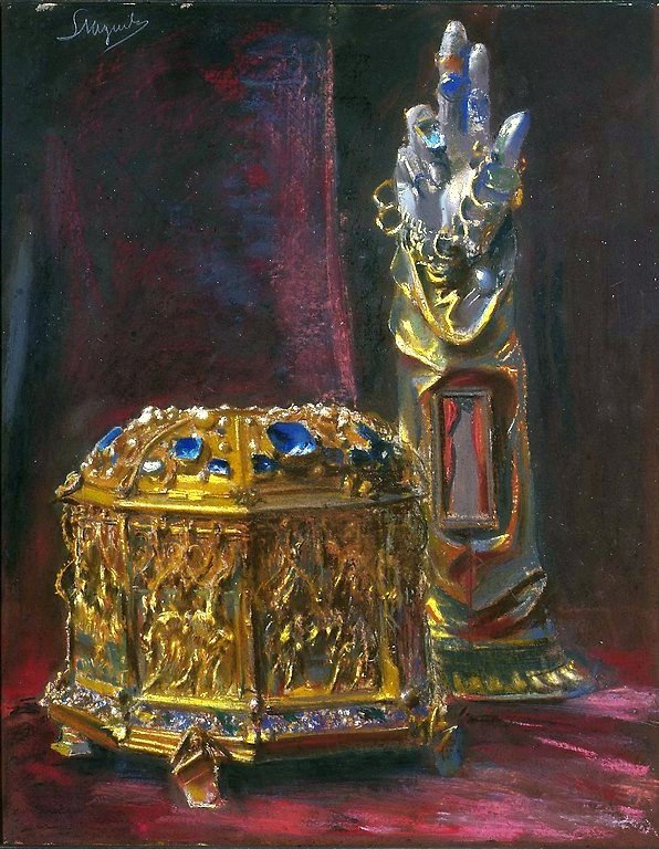 Reliquiari per la testa e la mano di San Stanislao da Leon Wyczokowski