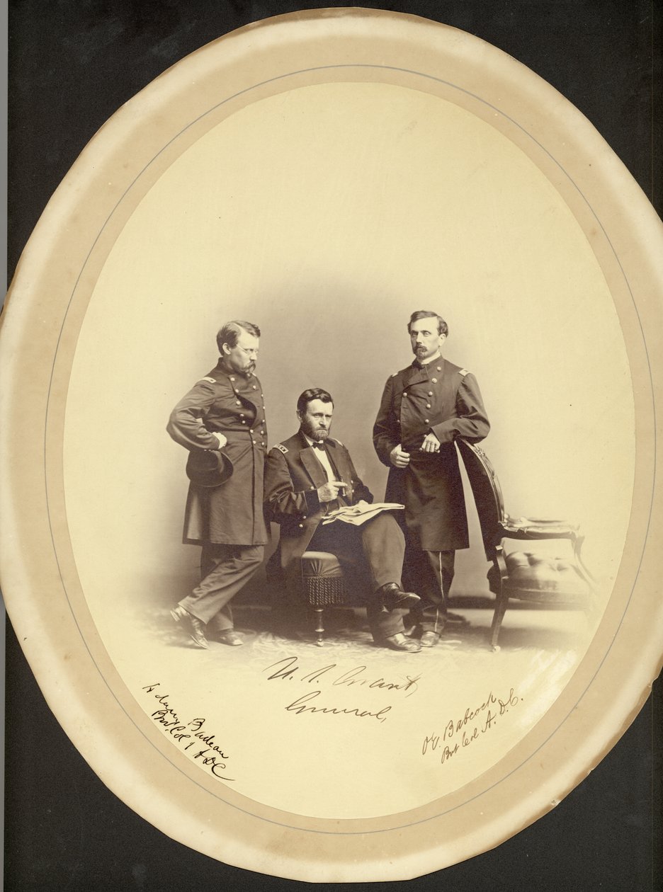 Tenente Generale Ulysses S. Grant, Col. Adam Budeau e Col. O.E. Babcock da Leon van Loo