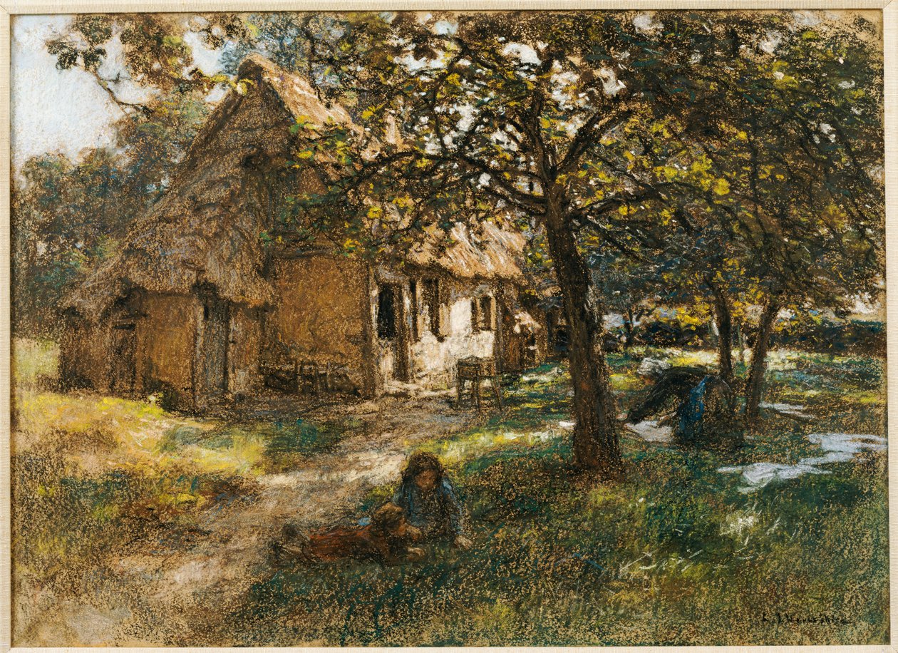 Cottage, Normandia da Leon Augustin Lhermitte