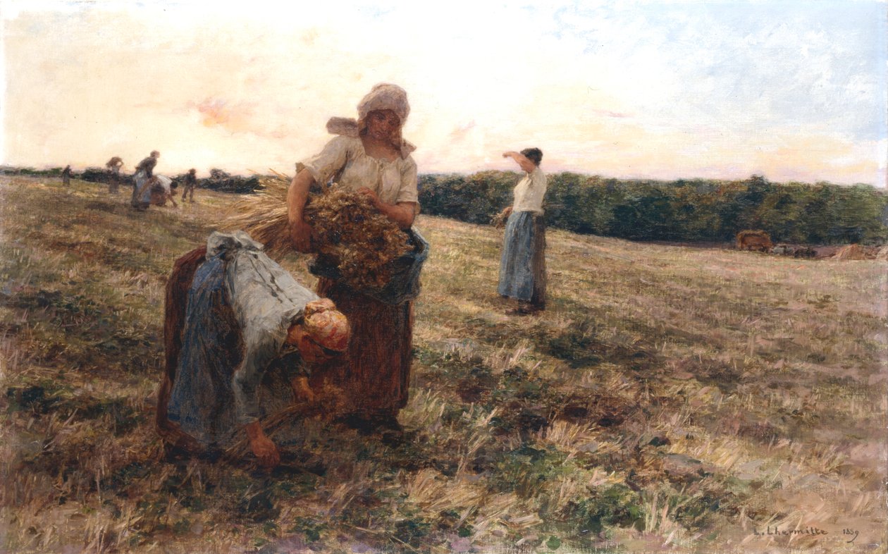 Spigolatrici al Tramonto, 1889 da Leon Augustin Lhermitte