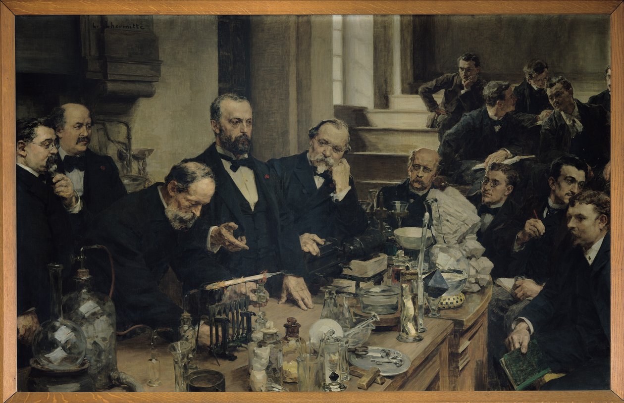 Henri Sainte-Claire Deville che tiene una lezione, 1890 da Leon Augustin Lhermitte