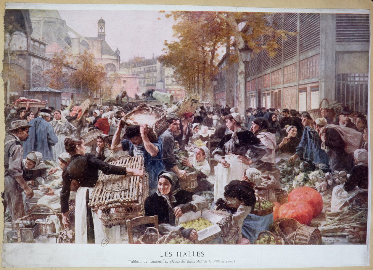 Les Halles, 1893 da Leon Augustin Lhermitte