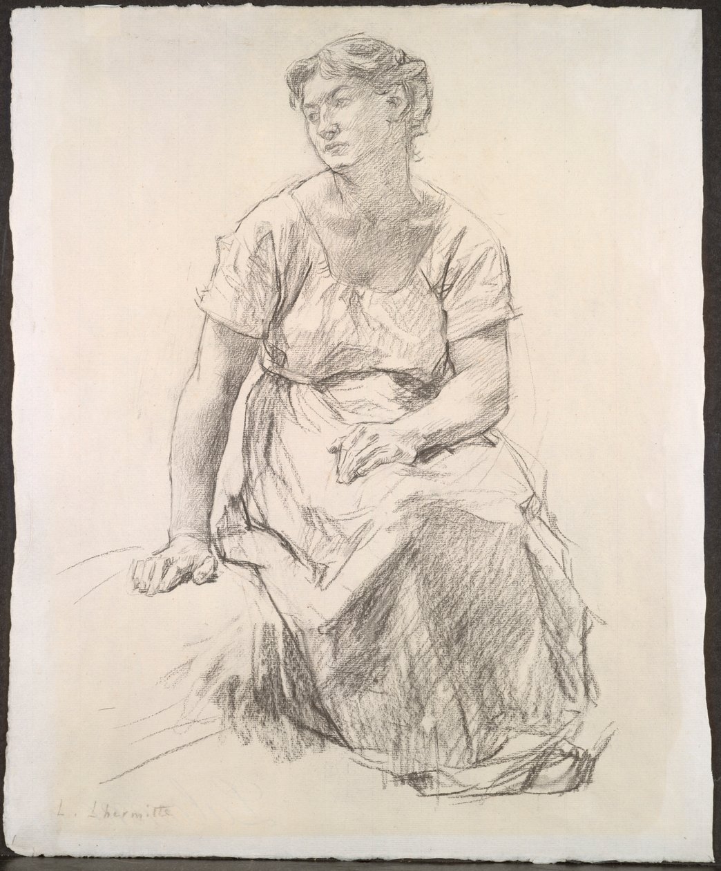 Contadina seduta, c. 1885 da Leon Augustin Lhermitte