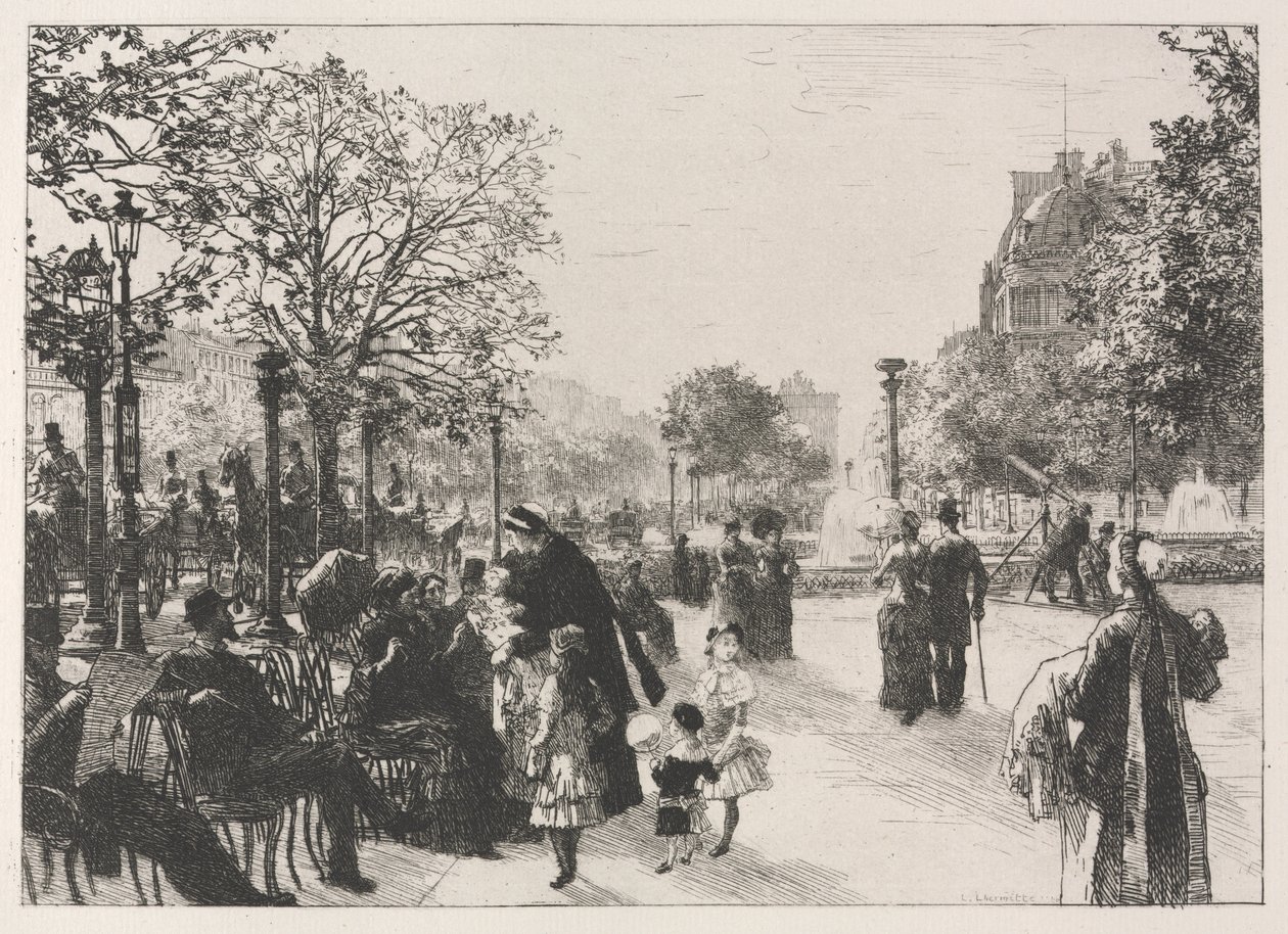 Giardini delle Tuileries da Leon Augustin Lhermitte