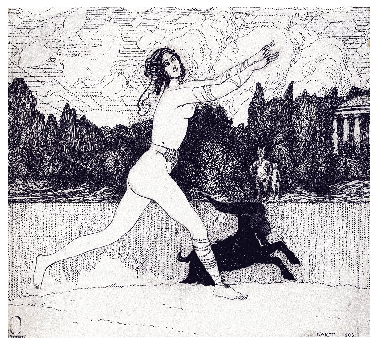 Rivista Visione Antica Zolotoe Runo 1906 n. 4, 1906 da Leon Bakst